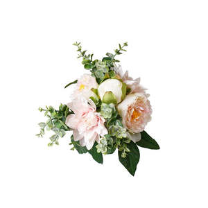 Faux Greenery: Dahlia Peony Bouquet | Pink