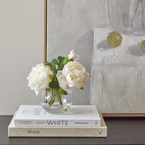 Rogue- Peony Real Touch Sphere Vase