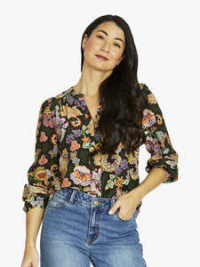 Shirts Tops 2: Jump Folklore Paisley Yoke Top | Multi