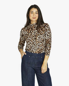 Tees Tanks 1: Jump Wild Safari Mock Long Sleeve Tee | Multi