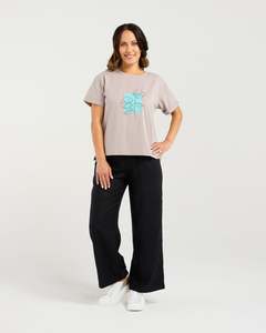 Zafina Elena T-Shirt | Grey