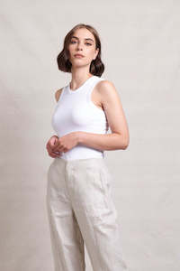 Tees Tanks 1: Neris Noah Tank | White