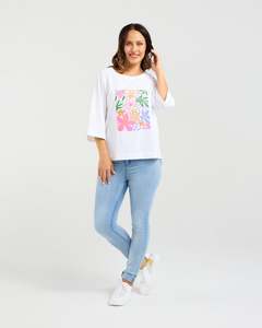 Zafina Kate T-Shirt | White