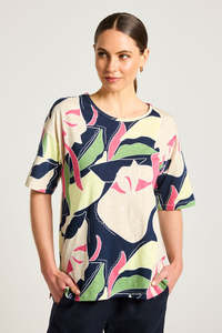 Tees Tanks 1: Yarra Trail Abstract Print Tee
