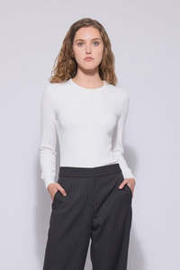 Neris Noah L/S Tee | Soft White