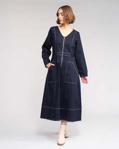 Womens Dresses: Knewe Phoenix Dress | Ink Denim