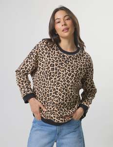 Sweatshirts: Stella + Gemma Newport Sweat | Snow Leopard