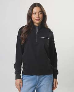 Sweatshirts: Stella + Gemma Core 1/4 Zip Sweat | Black