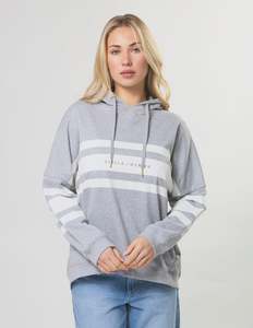 Sweatshirts: Stella + Gemma Newport Hoodie | Grey Marle Icon Stripe
