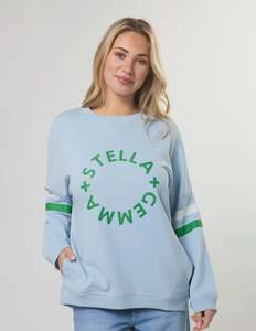 Stella + Gemma Newport Pocket Sweat | Sky Blue