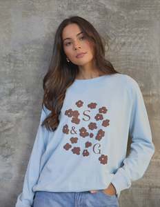 Stella + Gemma Classic Sweat | Ice Choco Blooms