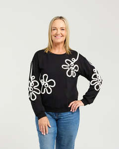 Seduce Aurelia Sweat | Black/White