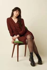 King Louie: King Louie Marjorie Dress | Black/Orange