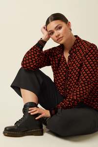 King Louie Maisie Blouse | Moire