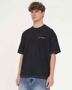 Shirts Tops: Huffer Box Tee 220/Stitched Up | Black