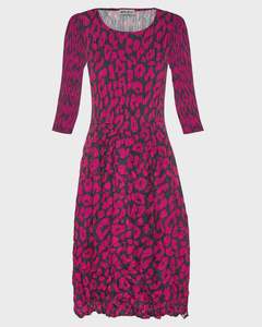 Alquema Smash Pocket Dress | Pink Leopard