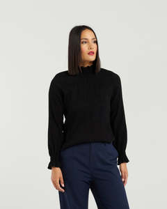 Et Alia Ava Top | Black
