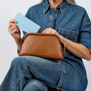 Bags Wallets: Fox and Leo Leather Swallet | Sky