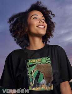 Products: New Zealand Kaiju - Laser Kiwi / Godzilla mashup - Verboom Tees