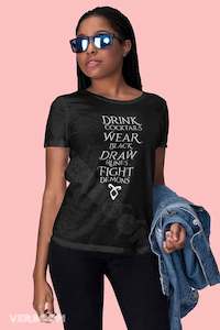 Products: Shadowhunters - Drink Cocktails - Fight Demons - Verboom Tees