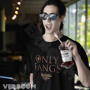 Products: Baldur's Gate - Only Fangs - Verboom Tees