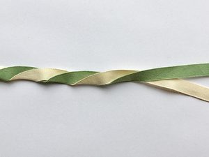 Organic Ribbon Ivory 9mm or 2mm- available at Vida Textiles