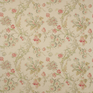 Somerset Linen Rose Printed Linen Verdant Living