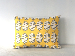 Products: Olearia Yolk organic cushion- by Eco Fabric - sewn by Vida Textiles