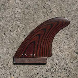 Prima Wood Fins: Prima - Twin Upright - Mahogony - (Stiff)