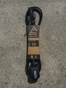 Revolwe Leashes: Revolwe - Black/Grey - 10ft (Ankle)