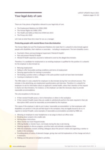Evaluation Form - Your legal duty of care March 2021