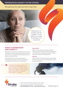 A4 Depression And Anxiety After Stroke - Packs of 25