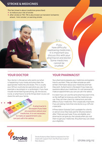 Stroke Client Collection: A4 Stroke and Medication - packs of 25