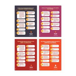 Stroke Staff: A4 Poster - Languages Reduce Your Risk Of Stroke - Pack of 40