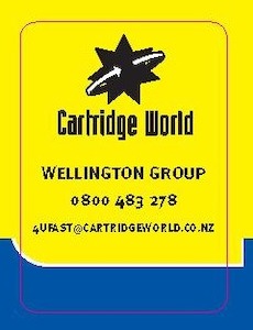 Cartridge World Stickers 35 x 25mm x 1000 Stickers
