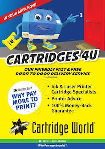 Cartridge World: Cartridge World Flyer Cartridges 4 U Fast