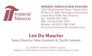 Imperial Tobacco: Lee Du Maurier