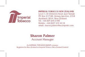 Imperial Tobacco: Sharon Palmer