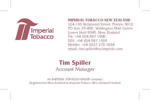 Imperial Tobacco: Tim Spiller