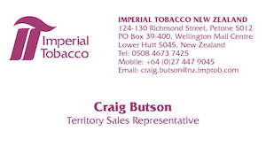 Imperial Tobacco: Craig Butson