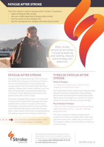 A4 Fatigue after Stroke - Packs of 25