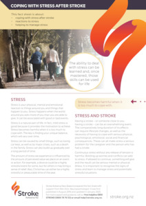 A4 Coping with Stress after Stroke - Packs of 25