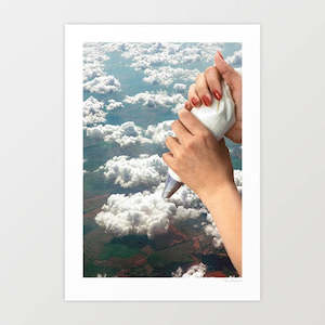 Art Print: 'Piping Clouds' Art Print by Vertigo Artography