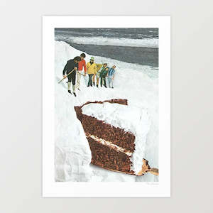 Art Print: 'Glacier Calving Cake' Art Print by Vertigo Artography