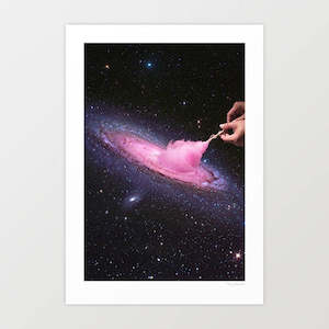 Space: 'Cosmic Cotton Candy' Art Print by Vertigo Artography