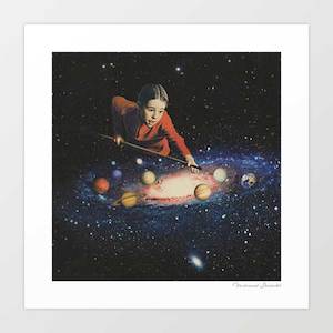 Space: 'Space pool' Art Print by Vertigo Artography