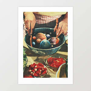 Space: 'Universal toss' Art Print by Vertigo Artography