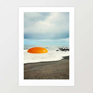 Eggs: 'Beach egg' Art Print by Vertigo Artography