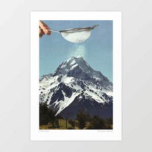 New Zealand: 'Sifted summit' Art Print by Vertigo Artography