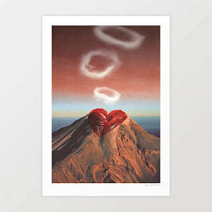 Allartprints: 'Rings of Passion’ Art Print by Vertigo Artography